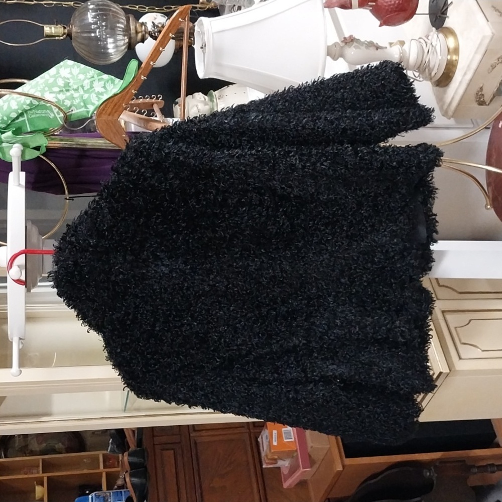 Ruby Rd. Black Teddy Jacket - Picture 3 of 3